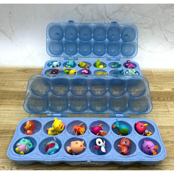 Hatchimals CollEGGtibles Lot Of 24 Assorted Figures in Blue Egg Cartons No Dups - Picture 4 of 16